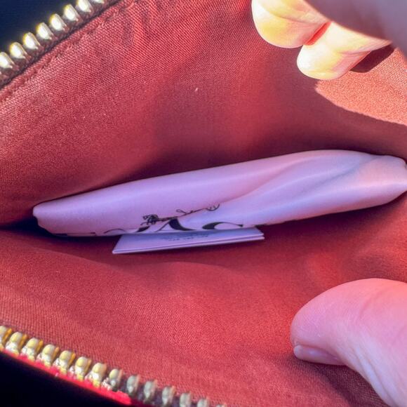 COACH Willow Bucket Bag in Colorblock - Deep Plum Multi Signature Canvas NEW - Picture 6 of 9